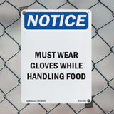 Must Wear Gloves While Handling Food