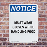 Must Wear Gloves While Handling Food