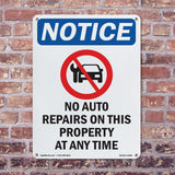 No Auto Repairs On