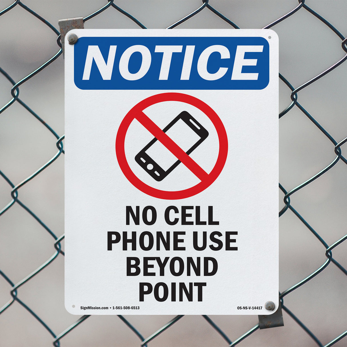 No Cell Phone Use Beyond This Point