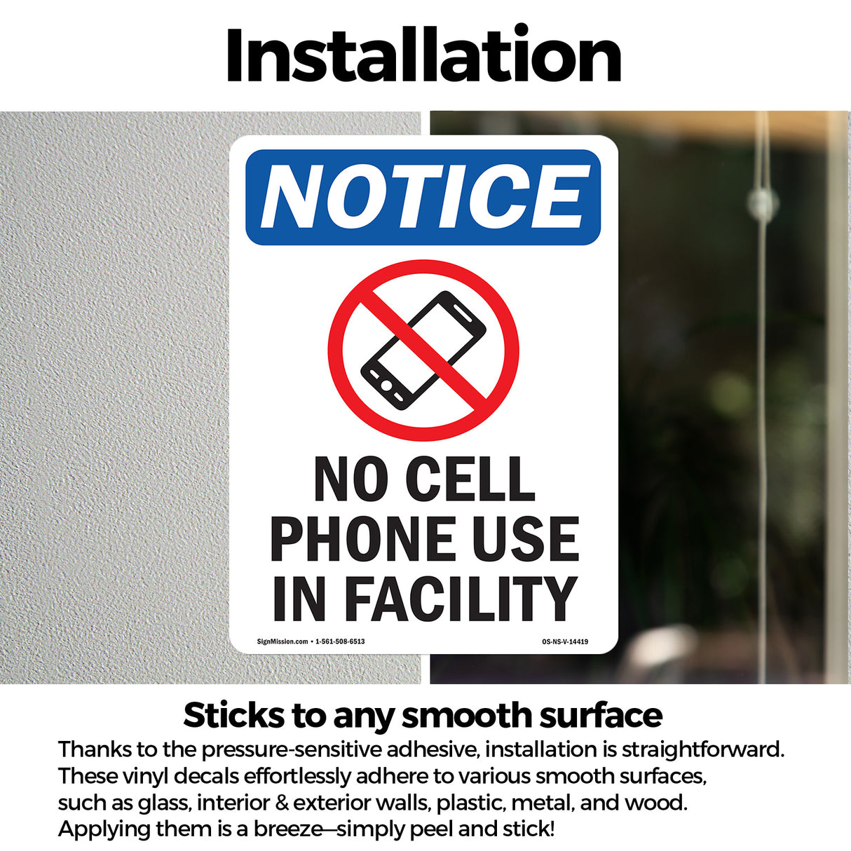 No Cell Phone Use In Facility