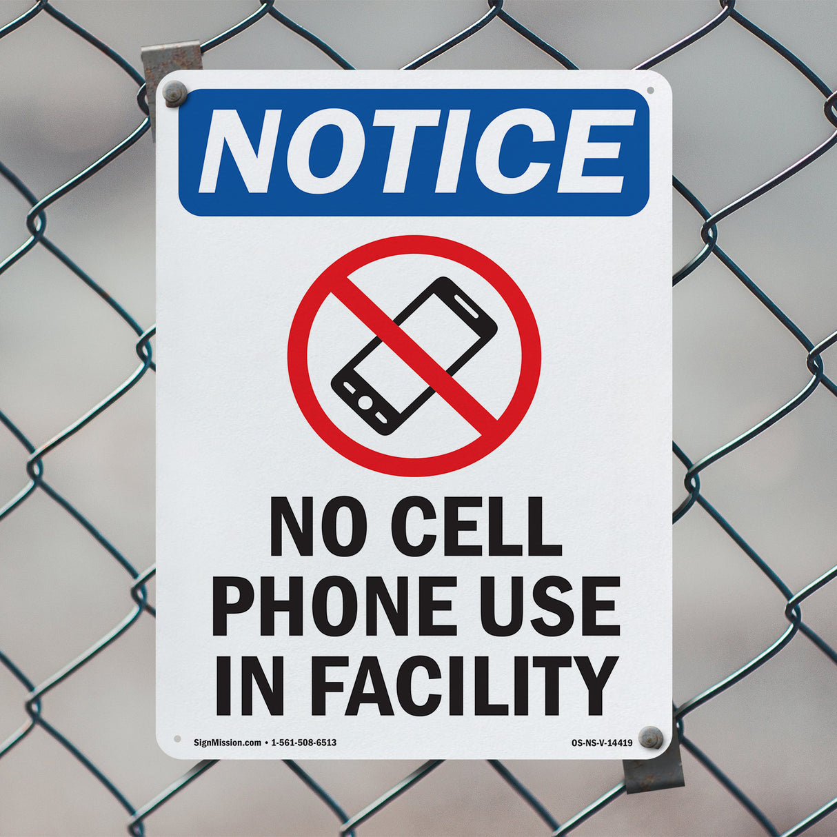 No Cell Phone Use In Facility