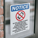 No Cell Phones Allowed In Work