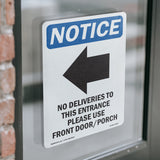 No Deliveries To This Entrance