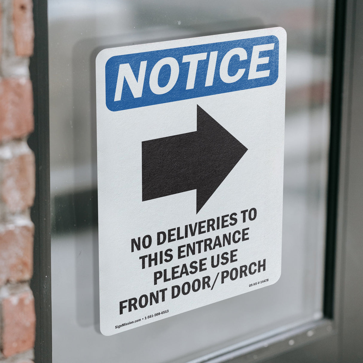 No Deliveries To This Entrance