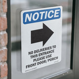 No Deliveries To This Entrance