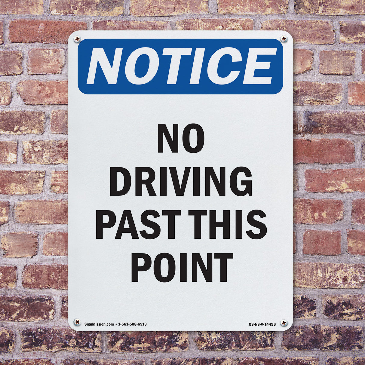 No Driving Past This Point
