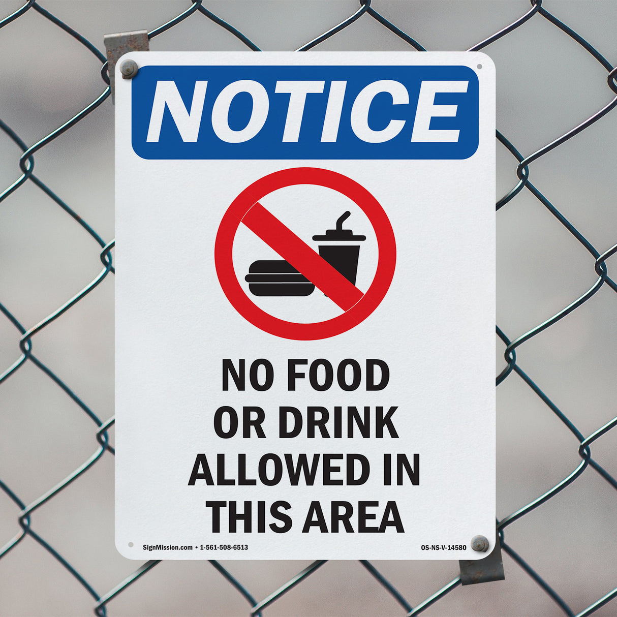 No Food Or Drink Allowed In This Area