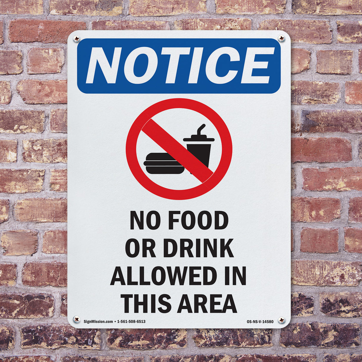 No Food Or Drink Allowed In This Area