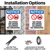 No Food Or Drink Allowed No Smoking