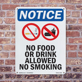 No Food Or Drink Allowed No Smoking