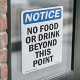 No Food Or Drink Beyond This Point