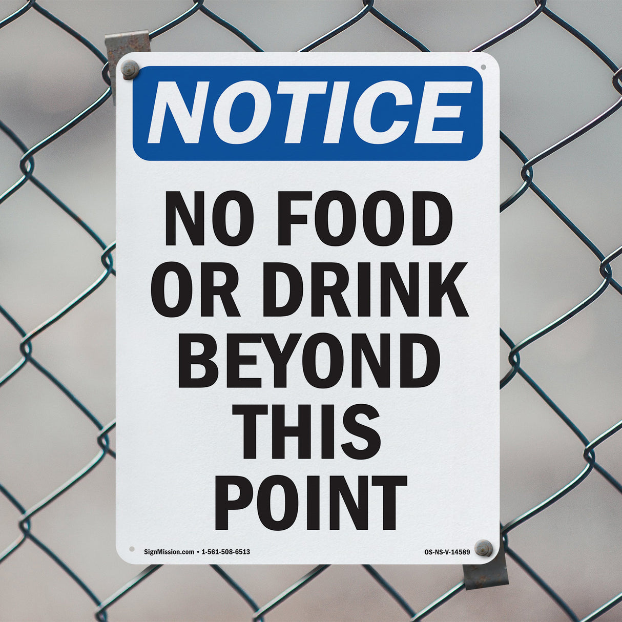 No Food Or Drink Beyond This Point
