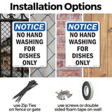 No Hand Washing For Dishes Only