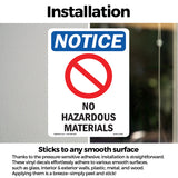 No Hazardous Materials