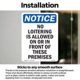 No Loitering Is Allowed On Or In Front Of