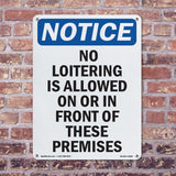 No Loitering Is Allowed On Or In Front Of