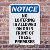 No Loitering Is Allowed On Or In Front Of