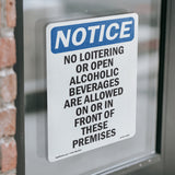 No Loitering Or Open Alcoholic Beverages