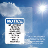 No Loitering Or Open Alcoholic Beverages
