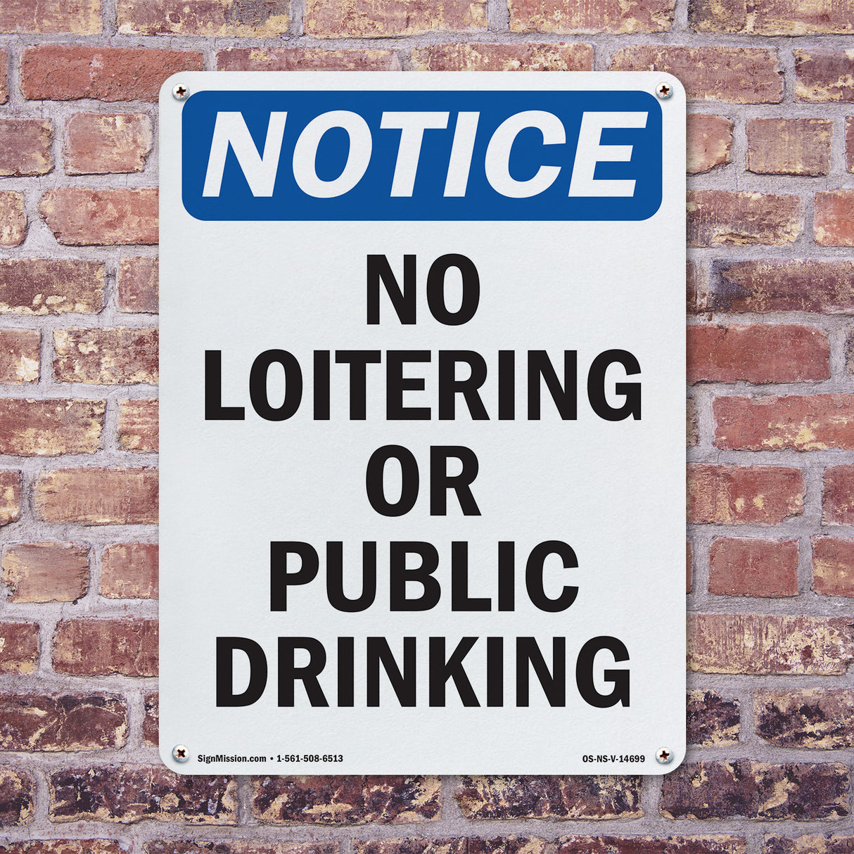 No Loitering Or Public Drinking