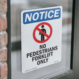 No Pedestrians Forklift