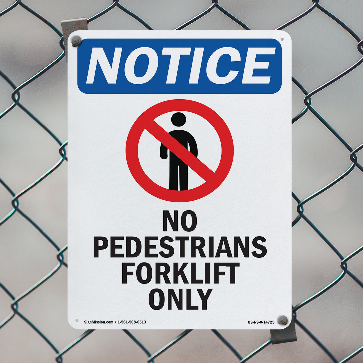No Pedestrians Forklift