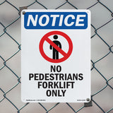 No Pedestrians Forklift