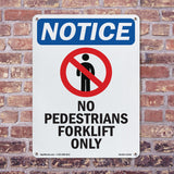 No Pedestrians Forklift
