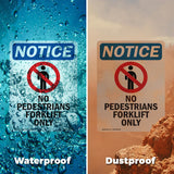 No Pedestrians Forklift