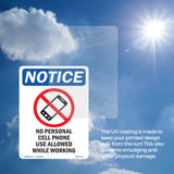 No Personal Cell Phone