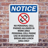 No Personal Cell Phones