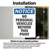 No Personal Vehicles Beyond This Point