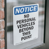 No Personal Vehicles Beyond This Point