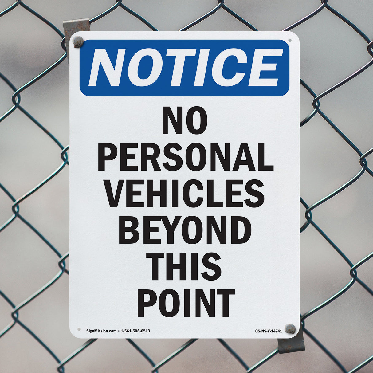 No Personal Vehicles Beyond This Point