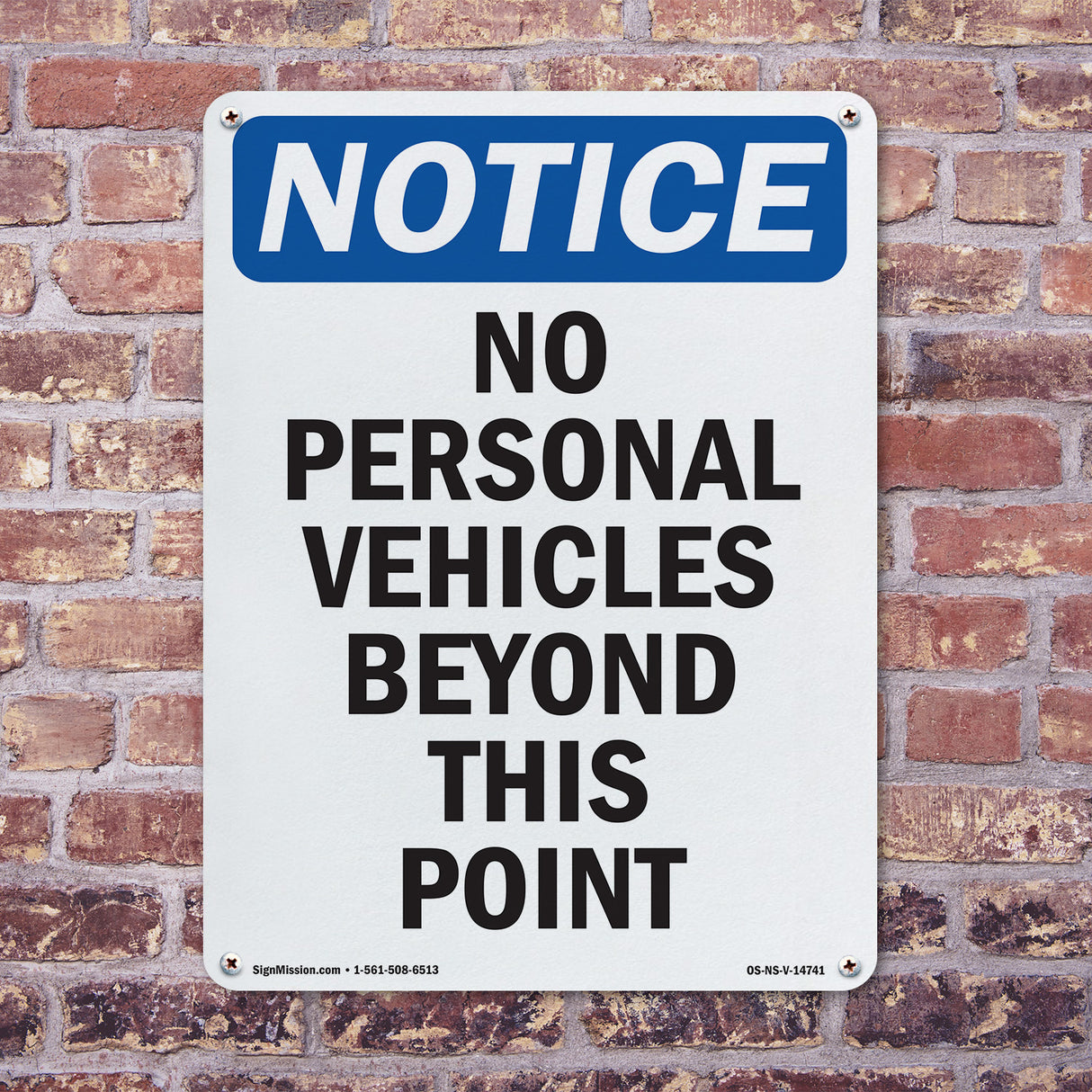 No Personal Vehicles Beyond This Point