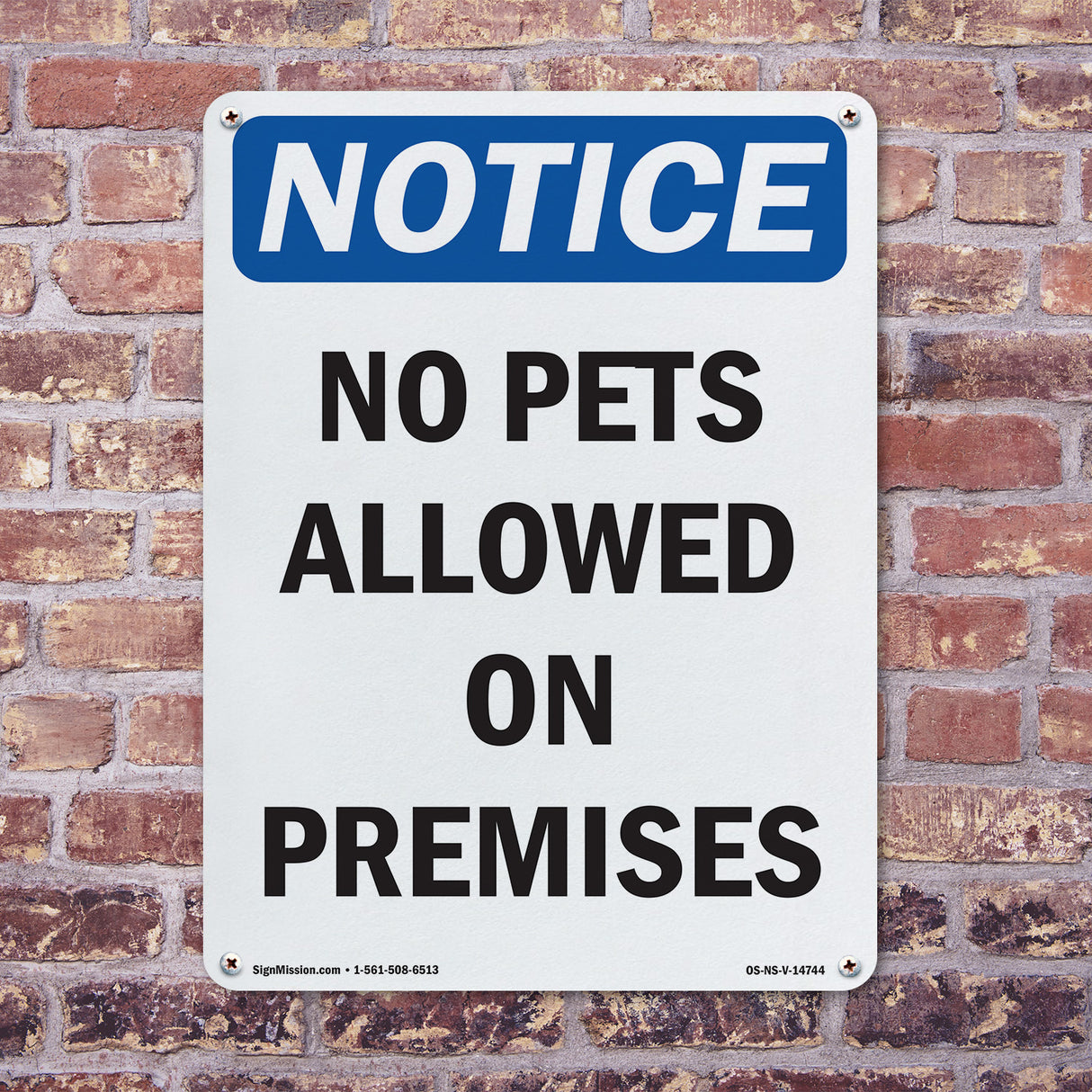 No Pets Allowed On Premises