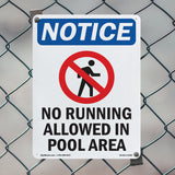 No Running Allowed In Pool Area