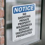 No Shooting Private Property Wilderness