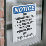 No Snowmobiles Allowed On This Property