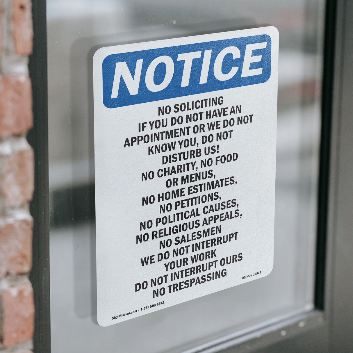 No Soliciting If You Do Not Have An Appointment