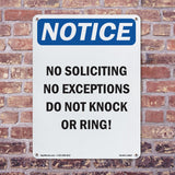 No Soliciting No Loitering No