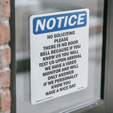 No Soliciting Please There Is No Door Bell
