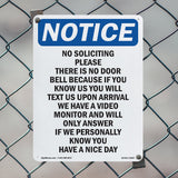 No Soliciting Please There Is No Door Bell