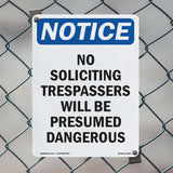 No Soliciting Trespassers Will Be Presumed