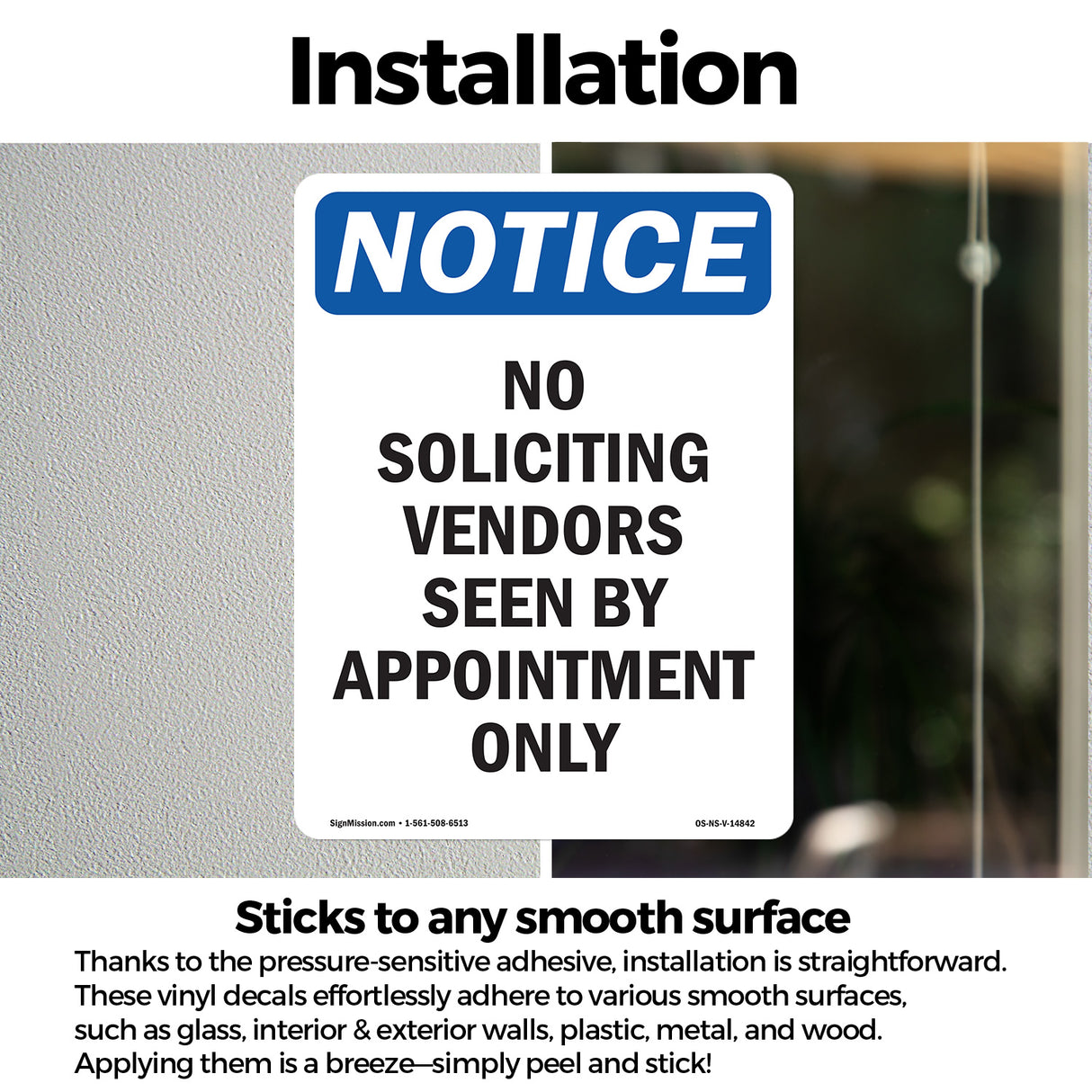 No Soliciting Vendors Seen By Appointment Only