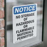 No Storage Of Hazardous Or Flammable Materials