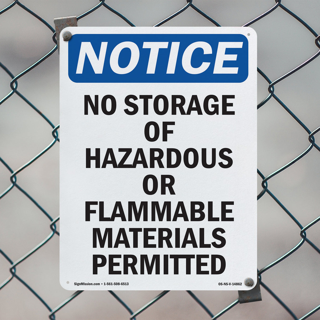 No Storage Of Hazardous Or Flammable Materials