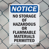 No Storage Of Hazardous Or Flammable Materials