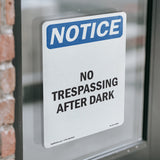 No Trespassing After Dark